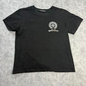 Chrome Hearts Style Black Tee Size S